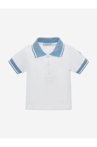 Moncler Enfant Baby Boys Polo Shirt in White