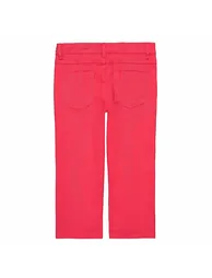 Slim Fit Cropped Trousers in Cotton - 2
