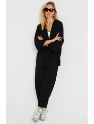 Women's Cress Kimono Suit Black - 6