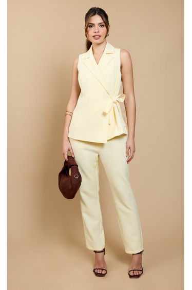 Lemon Tapered Trousers by Vicky Pattison