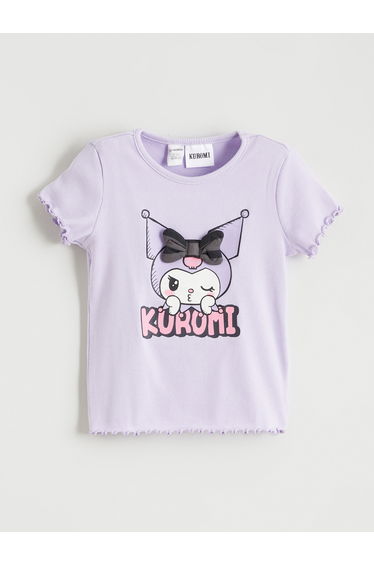 Kuromi Print Girl's Ribbed Tank Top