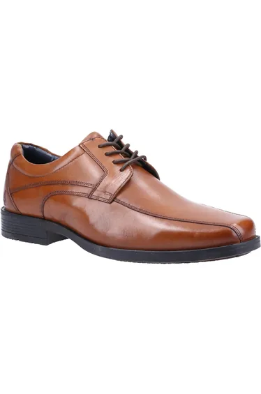 Hush Puppies Mens Brandon Leather Shoes - Tan
