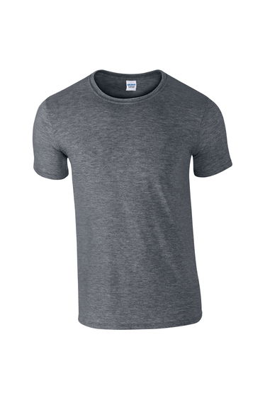 Gildan Mens Short Sleeve Soft-Style T-Shirt - Dark Heather