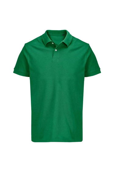 SOLS Pacific Pique Twin Needle Stitch Polo Shirt - Kelly Green