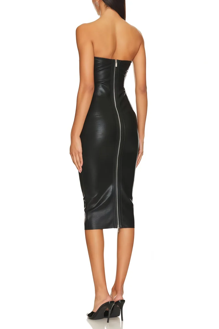 strapless bandage midi dress Ariya Strapless Bandage Midi Dress