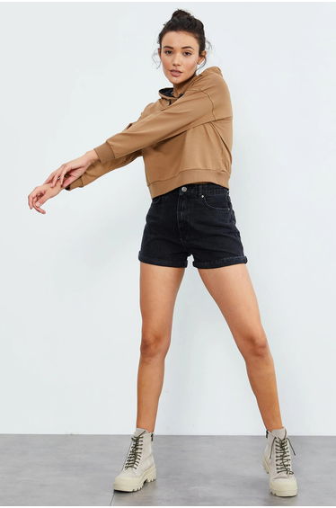 TOMMY Relaxed Hooded Sweatshirt With Tie Detail