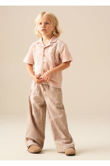 Edison Cotton Flax Relaxed Fit Trouser