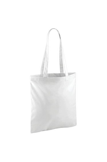 Westford Mill Long Handle Tote Bag - White