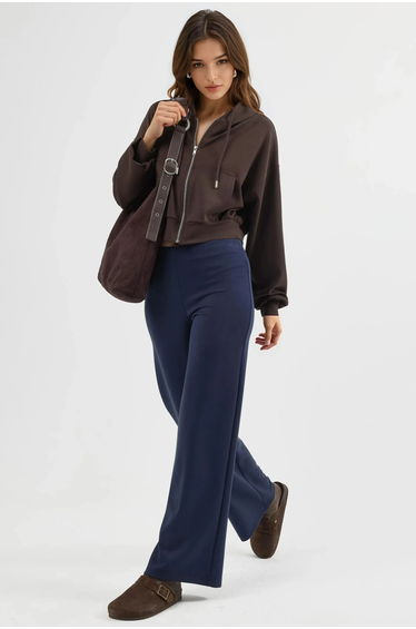 BUSEM High Waist Straight Leg Pants