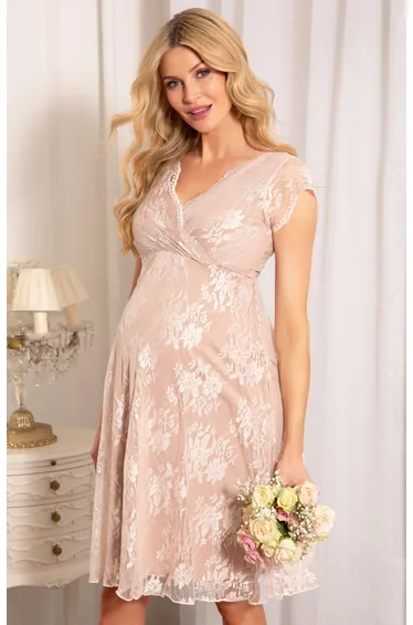 Eden Maternity Gown Short Blush
