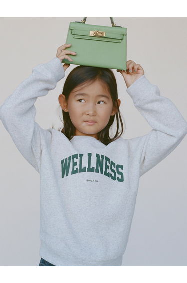 Sporty & Rich Kids Wellness Sweatshirt in Grey