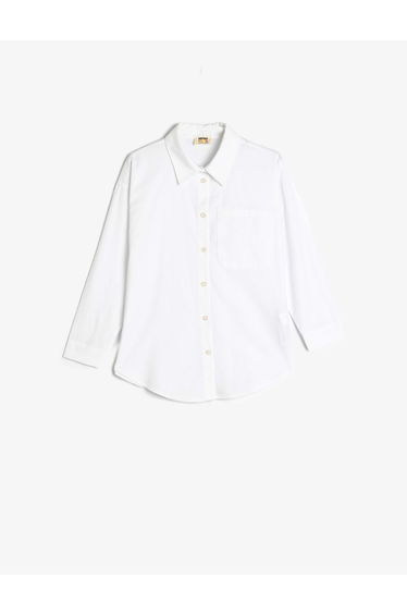Shirt Long Sleeve Classic Collar Cotton