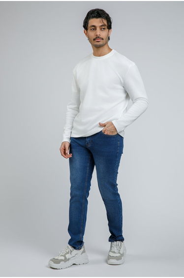 Straight Leg Denim Pants