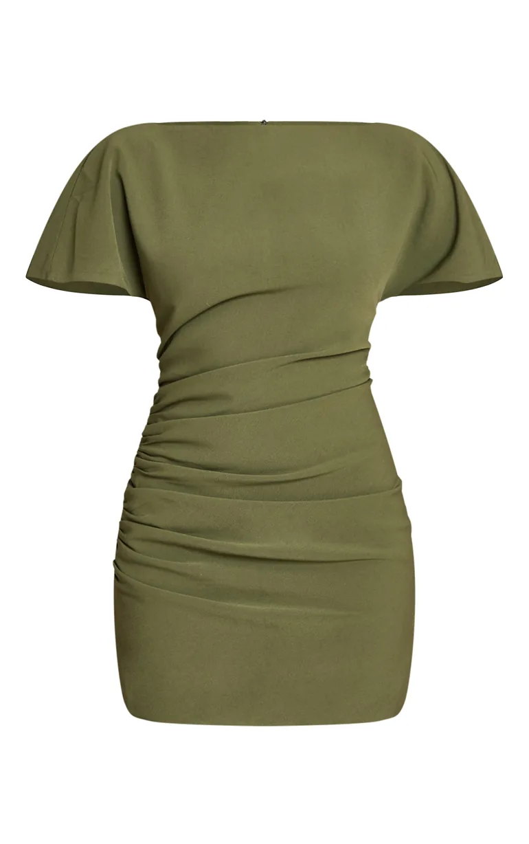 short forest green dresses Forest Green Warm Cotton Corduroy A-Line Short Dress 60" / Custom Height (Free)