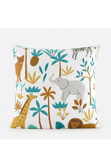 Jungle Child's Pillowcase in 30% Recycled Cotton with Animal Print