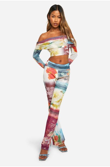 Bardot Printed Top