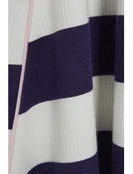 Girls Blue Stripe Polo Dress - 2