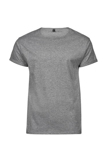 Tee Jays Mens Roll-Up T-Shirt - Heather Grey