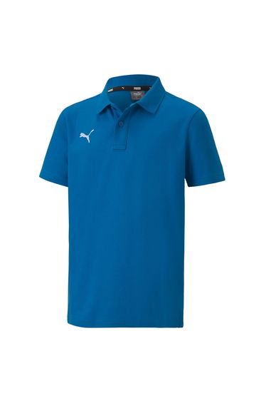Boy's Puma Juniors TeamGOAL 23 Casuals Polo Shirt in Blue