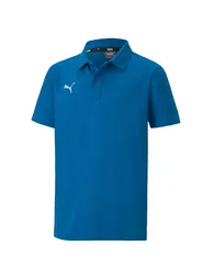 Boy's Puma Juniors TeamGOAL 23 Casuals Polo Shirt in Blue
