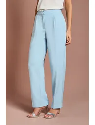 بنطلون كوست فاشن رسمي أزرق بقصة مستقيمة - 1