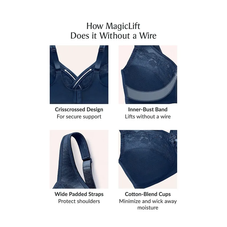 Magic Lift Non-Underwired Minimiser Bra - 8
