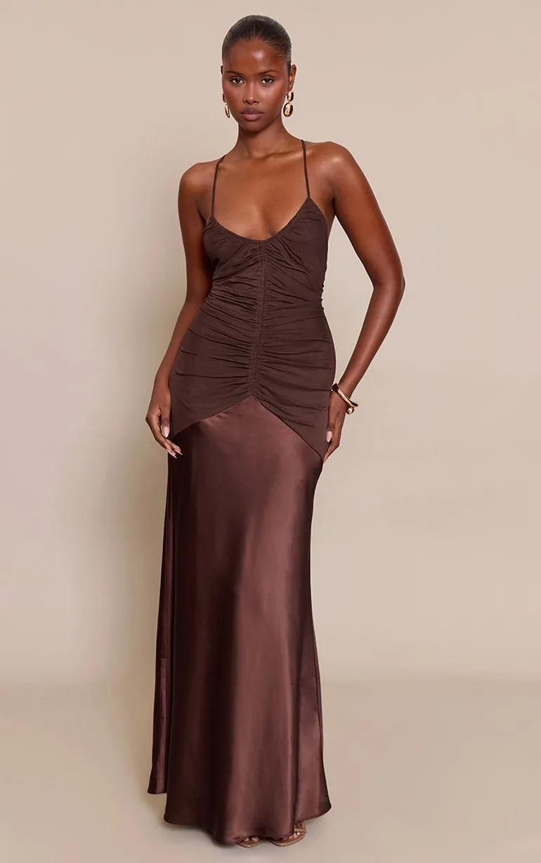 chocolate brown slip dress Buy Love & Roses Chocolate Brown Knitted 2-in-1 Slip Dress from Next USA