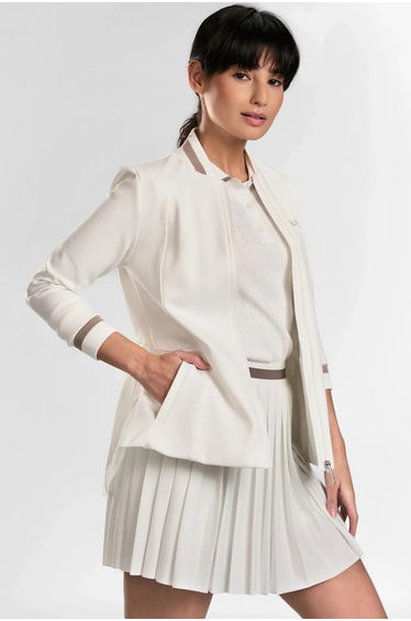 Active Pleat-Back Jacket - SEASONAL WHITE