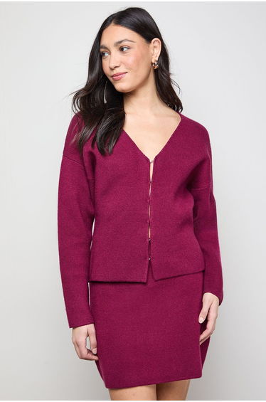 Edge to Edge Button Down Cardigan