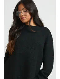 Petite Super Soft Crew Neck Jumper - black - 3