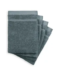 Set of 4 Zavara 100% Cotton Terry Supersoft Wash Mitts - 3