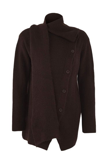 Brown Plain Selanik Knitwear