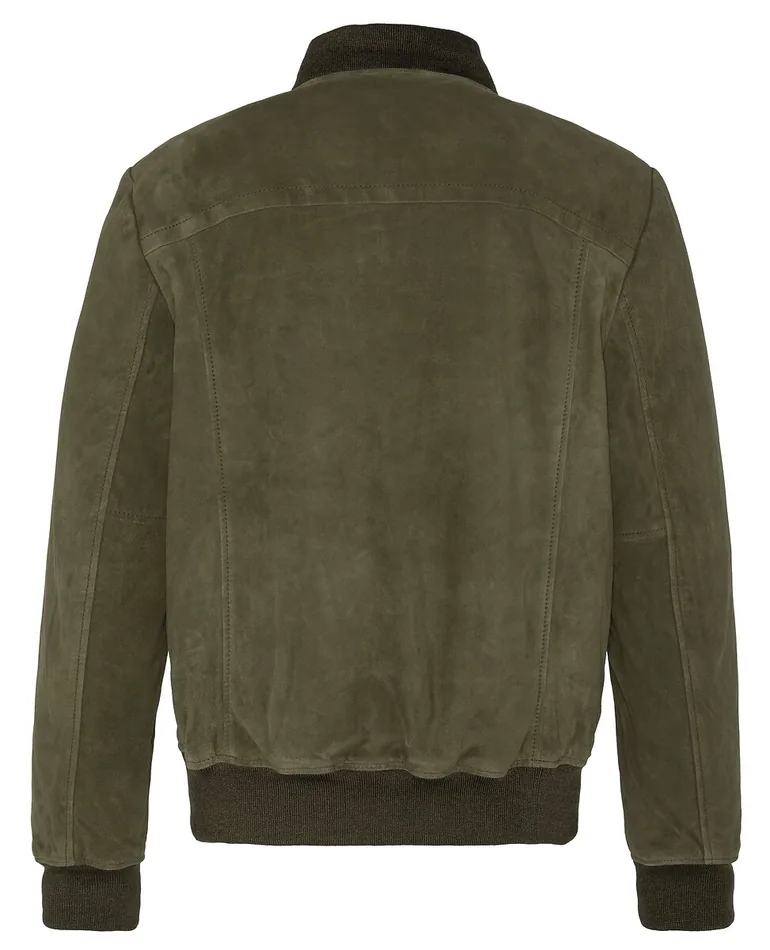 LC300 Suede Bomber Jacket - 1