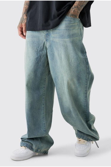 Tall Denim Parachute Jean - antique blue