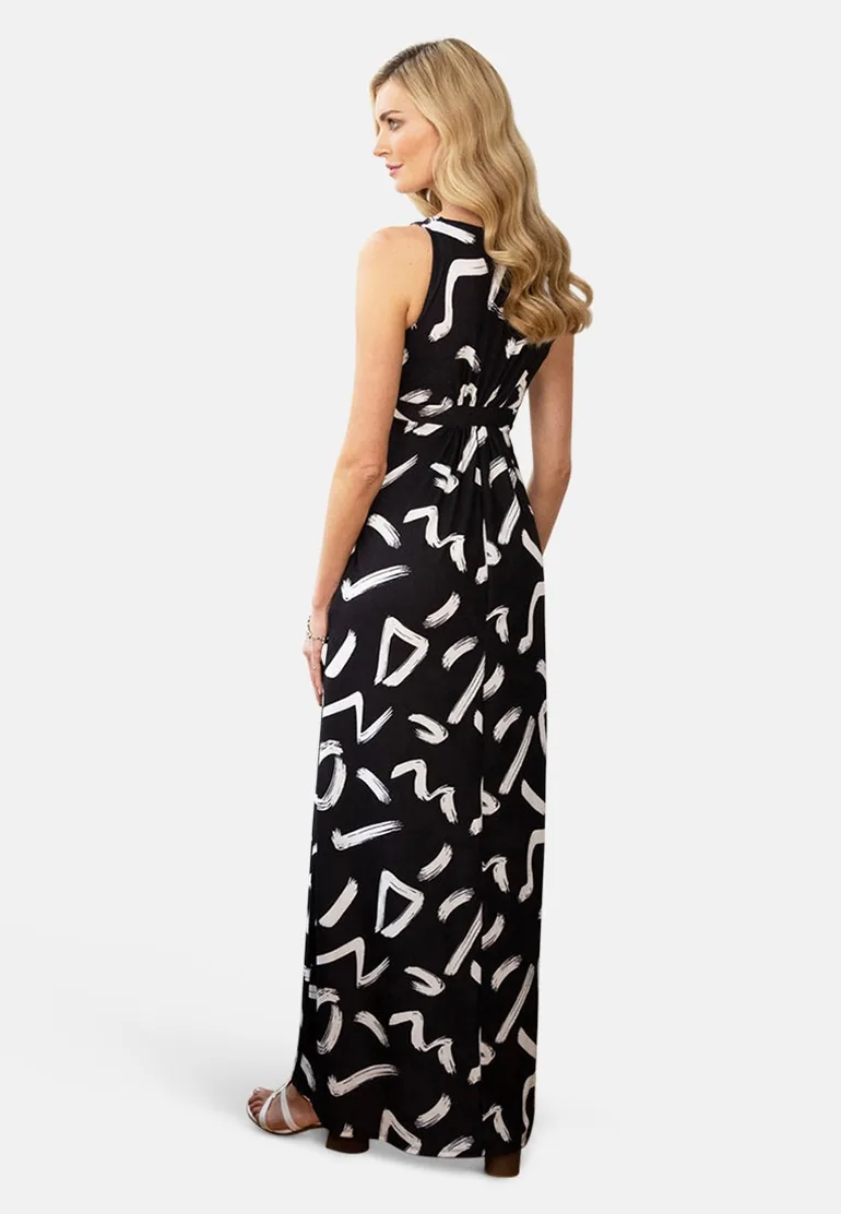 hotsquash empire line maxi dress Navy Hot Squash Empire Line Maxi Dress