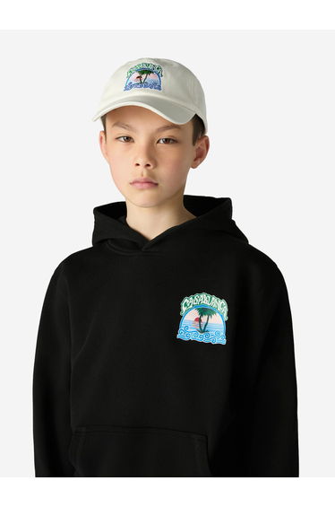 Casablanca Kids Palm Tree Cap in White