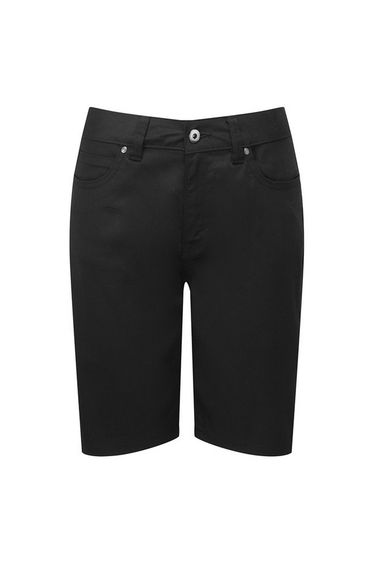 Premier Womens/Ladies Chino Shorts - Black