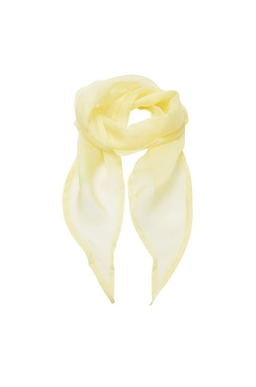 Premier Ladies/Womens Work Chiffon Formal Scarf - Lemon