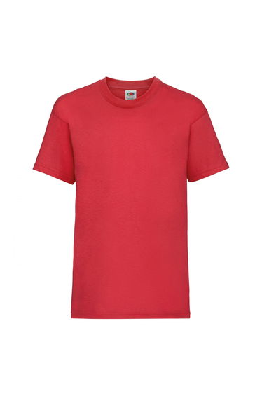 Fruit Of The Loom Childrens/Kids Unisex Valueweight Short Sleeve T-Shirt - Red