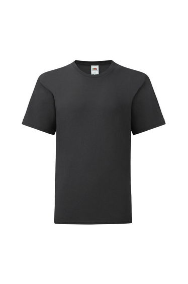 Fruit of the Loom Childrens/Kids Iconic 150 T-Shirt - Black