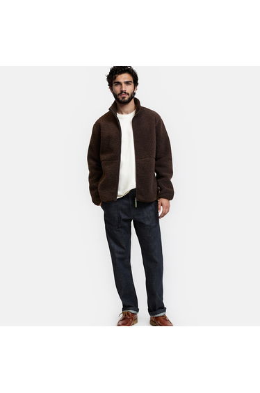 Sherpa Short Jacket with High Neck, Mid-Season