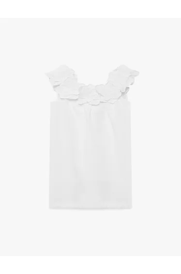 فستان كوتون أبيض