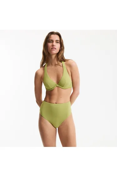 سروال بكيني بخصر عالي