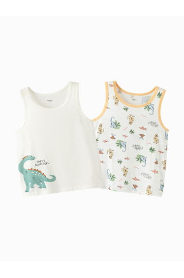 Boys' 2-Pack Soft Cotton Tank Tops