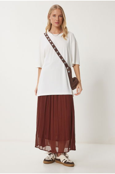 Women's Bone Oversize Basic Modal T-Shirt