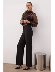 Pants - Black - Straight - 1