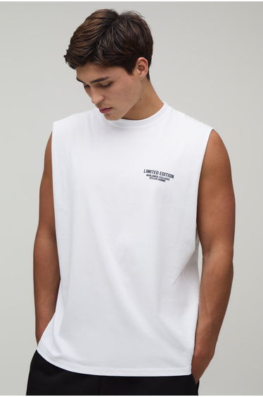 Limited Edition Oversized Tank - white