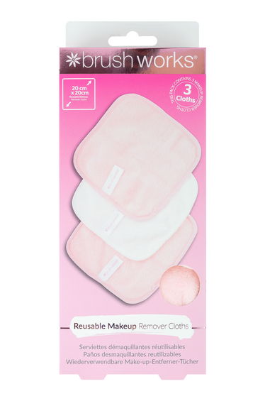 Brushworks Makeup Remover Cloths - 3 Pack