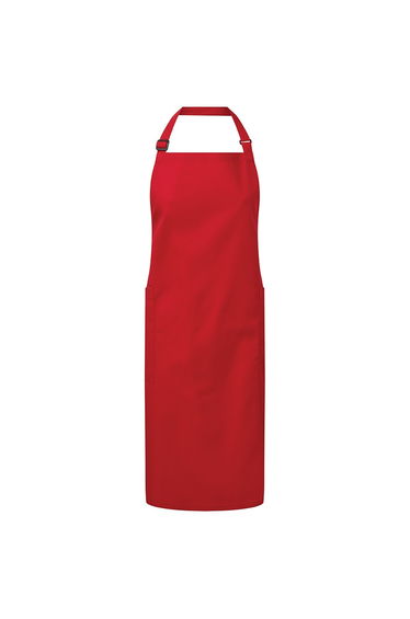 Premier Organic Fairtrade Certified Recycled Full Apron - Red