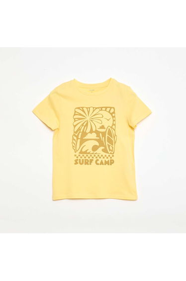 Printed Message T-Shirt YELLOW
